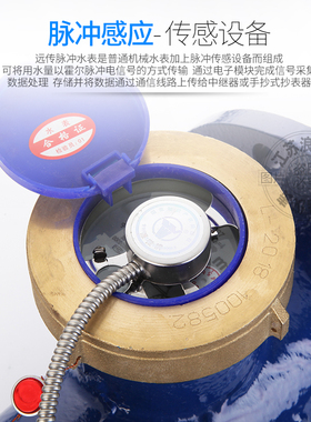 直销大口径热水智能脉冲式MODBUS通讯协议RS485模块法兰远传水表