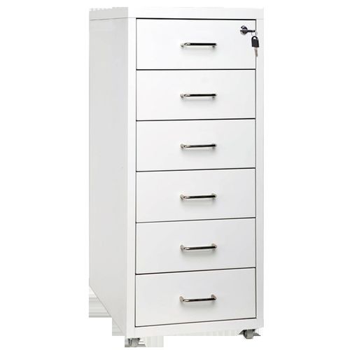 带锁铁皮柜斗柜移动小矮柜家用收纳窄柜办公室抽屉柜桌下文件柜 - 图3