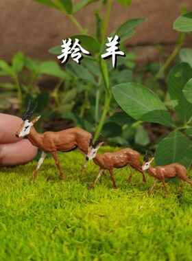 新中式装饰桌面摆件 小毛驴马牛微景摆G景 农村假山石盆景鱼缸动