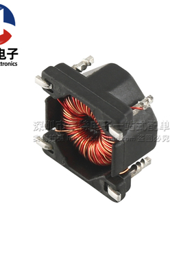 贴片四脚共模电感滤波器4.7MH 0.5A电源讯号线消除噪音磁环扼流圈
