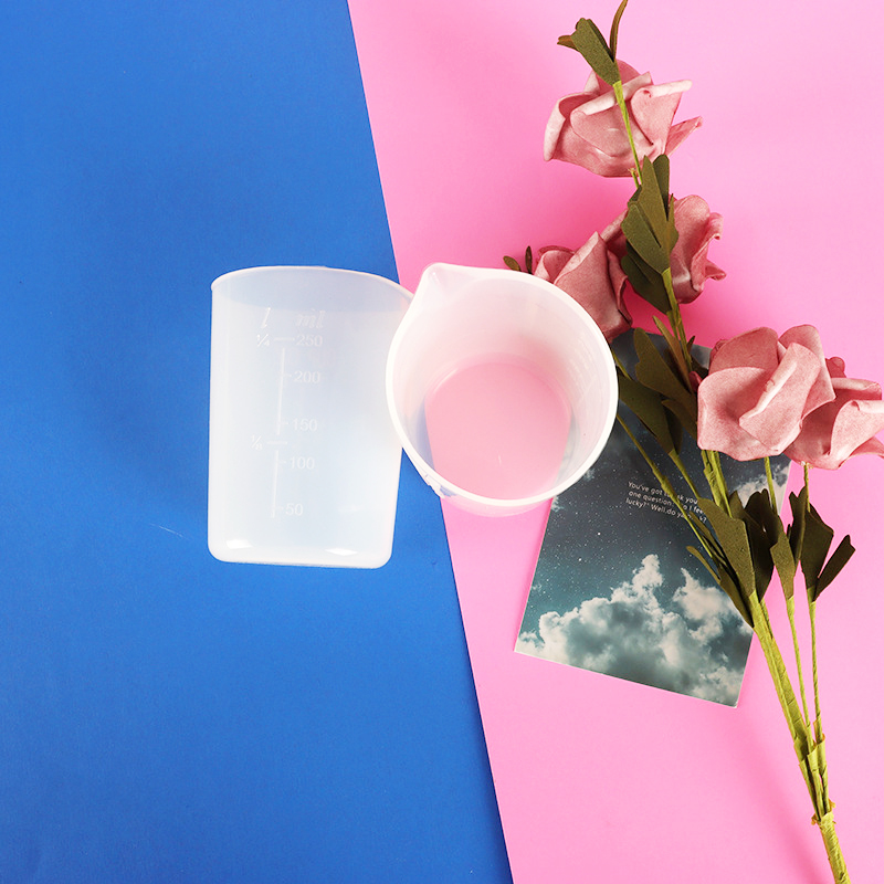 水晶滴胶硅胶量杯DIY手工制作带刻度100ml新款加重250ML毫升量杯 - 图0