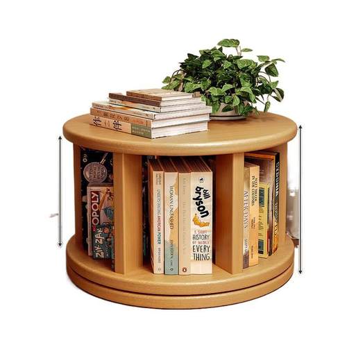 木旋转书架度窄书柜置物架落地一UGT实体靠儿墙可移动转角童小柜 - 图3