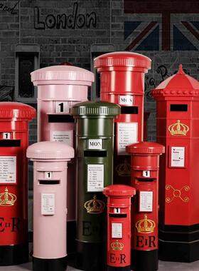 铁艺电楼话亭邮筒饰摆大厅售落地场景展F9679STM厅陈列装件商场DP