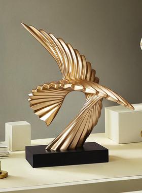 大鹏展翅雄鹰摆件创意个性办公室桌面摆设装饰品酒柜乔迁开业礼物