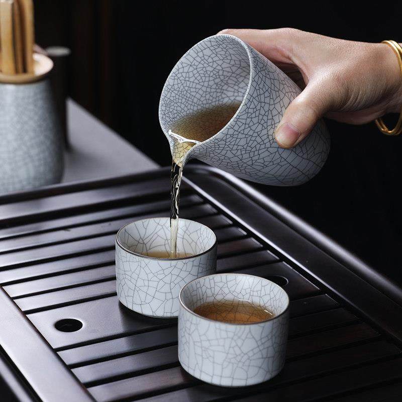 月汝窑公道杯可养开片陶瓷分茶器茶道功夫茶具配件茶海家用匀杯,淘宝优惠券,粉丝福利购,淘宝优惠卷