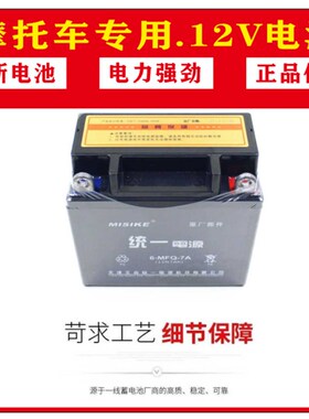 适用新大洲本田125 150 战龙 战鹰机车电瓶12v7免维护电池