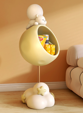 MA熊落地d摆件收纳客厅电视柜沙发旁置物架创意猫爬架家居装饰品