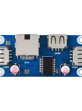 树莓派USB HUB扩展板 Raspberry Pi ZeroW/2W以太网USB集线器模块