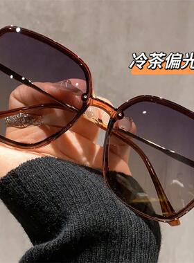 大框方圆脸太阳眼镜女2026新款高级感显脸小抗UV防晒偏光太阳眼镜