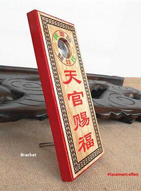 桃木朱砂八卦凸镜挂牌摆件挂件纳福挂门口或冲门大小号