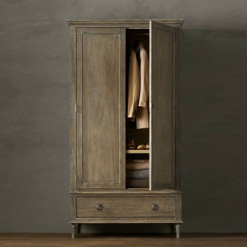 美式乡村复古实木床1.8米主卧双人床法式客卧1.5布艺家用高端大床 - 图2