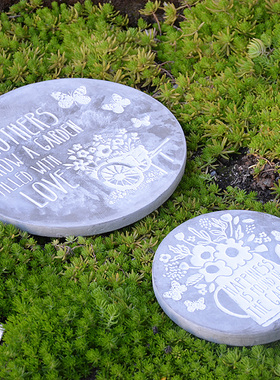 户外别墅a草坪垫脚石脚踏板踏脚水泥脚踏石花园庭院装饰摆件