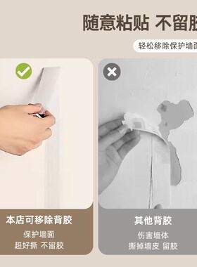 床头毛毡墙d贴背景板儿童防撞软包榻榻米床边墙围贴护墙板装饰自