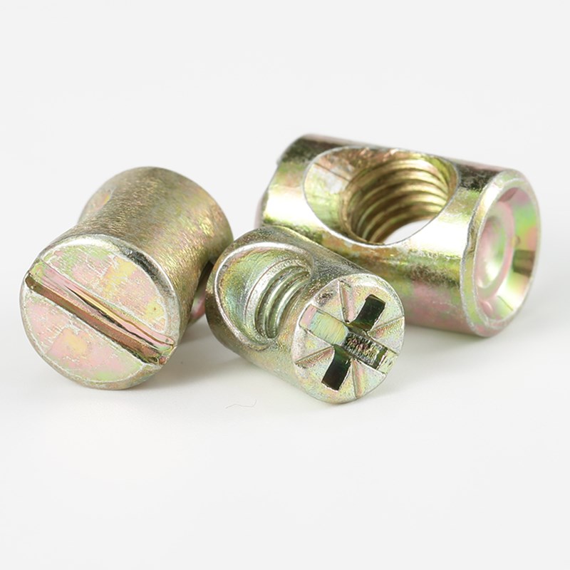 锤子螺母螺帽锤头家具螺丝连接件配件一字十字M6M8*11x12x15x17mm - 图2