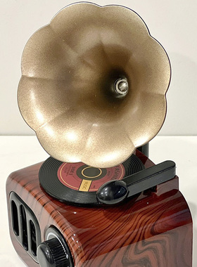 复古留声机轻奢摆p件八音盒欧美书柜电视柜家居桌面简约装饰