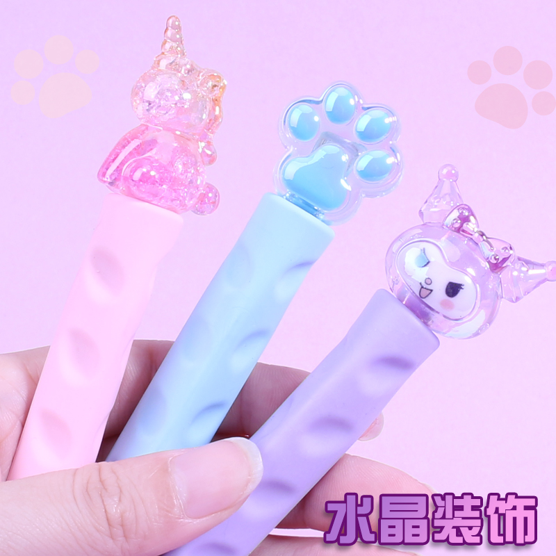 可爱水晶洞洞橡皮擦小学生专用不掉渣无屑橡皮干净V超大号美术正 - 图0