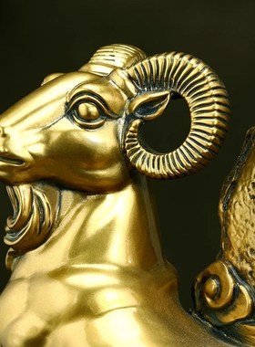 三羊开泰a招财十二生肖羊摆件家居客厅进门玄关酒柜装饰品开业礼