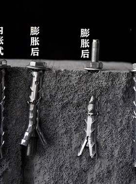 穿山刺膨胀螺丝大全空心砖泡沫砖轻质专用膨胀螺栓鱼鳞拉爆膨胀管