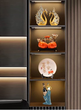 现代酒柜装饰品h摆件轻奢高档客厅高端大气上档次家居电视柜工艺