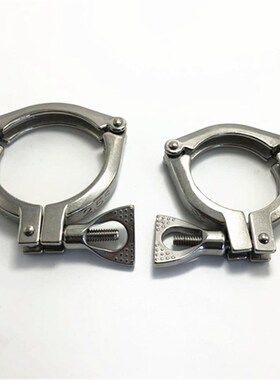 304不锈钢快装三节卡箍 卫生级法兰卡套式卡扣固定抱箍钢管紧固件