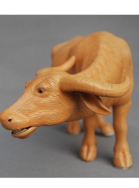 中式黄牛陶瓷摆件园o林园园艺吉祥摆设家居动物古典艺术国货装饰