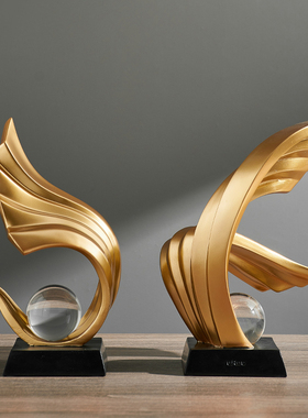 酒柜摆件高档轻奢家居装饰品电视柜玄关客厅O办公室高端艺术高级