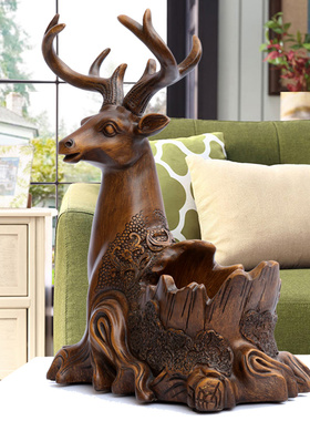 北欧麋鹿酒架创意玄关客厅t酒吧装饰品个性家居酒柜摆件鹿头红酒