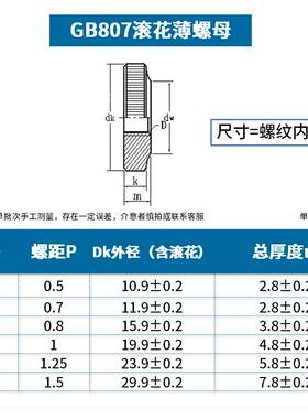 单层手拧螺母GB807镀锌镀镍大头平头滚花手拧螺丝帽m3m4m5m6m8m10