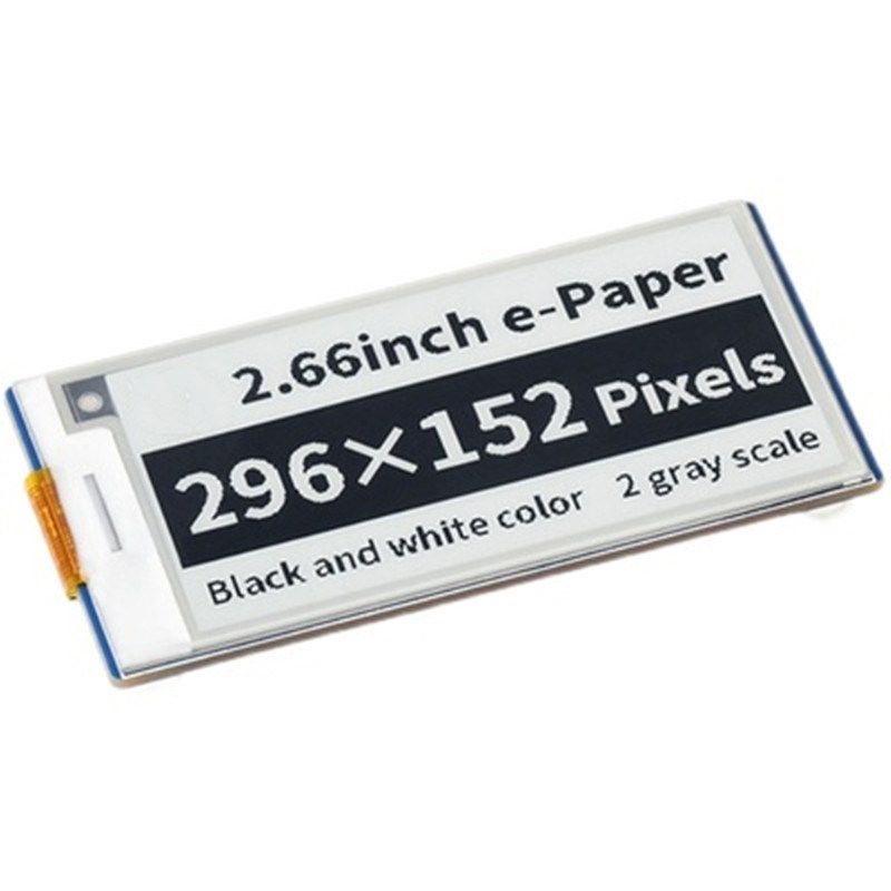 树莓派Pico 2.66寸电子墨水屏 电纸书电子纸SPI屏幕显示屏扩展板,淘宝优惠券,粉丝福利购,淘宝优惠卷