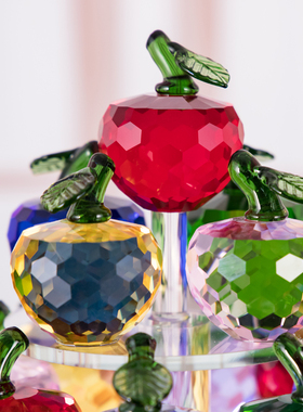 水晶供佛b菠萝盘客厅摆件家居饰品创意酒柜电视柜装饰工艺品