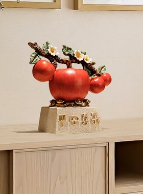 新中式客d厅玄关电视柜创意轻奢装饰摆件乔迁新居礼品