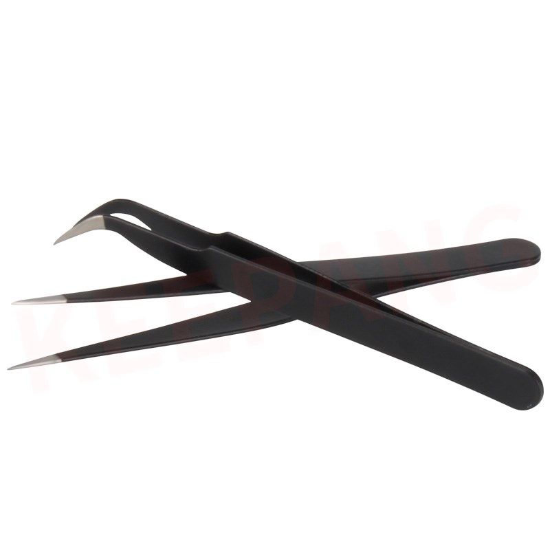 不锈钢镊子弯头细尖头防静电镊子拔毛眉夹燕窝挑毛模型夹维修工具,淘宝优惠券,粉丝福利购,淘宝优惠卷