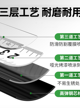 加厚防摔小款自锁进口5米7.5米耐磨高精度卷尺测量工具尺米尺防水