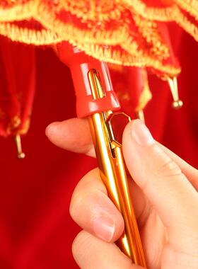 婚庆红色伞结婚伞女方出嫁新娘伞长柄刺绣古风中式婚礼红雨伞婚伞