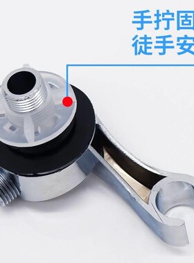 理发店洗头床转接头配件花喷头支架 冲头床花洒座水龙头软管支架