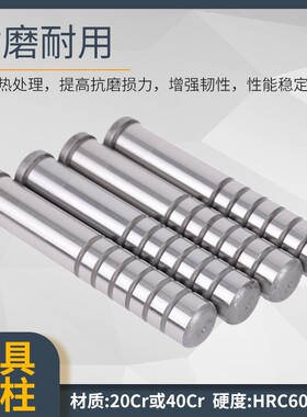 模具精密导柱 塑胶模导柱 五金模导柱 辅助导柱导套10*40-120