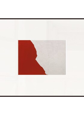 丘山生活 现f代抽象组合挂画 小众艺术装饰画色块极简蓝色橘色民