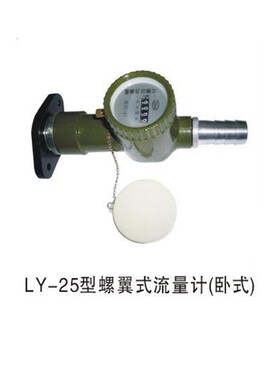 油泵用LY 25卧式螺翼式流量计汽油柴油流量表机械油表
