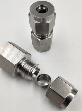 不锈钢内牙卡套直接内螺纹直通1分2分3分4分插油管铜管6 8 1012mm