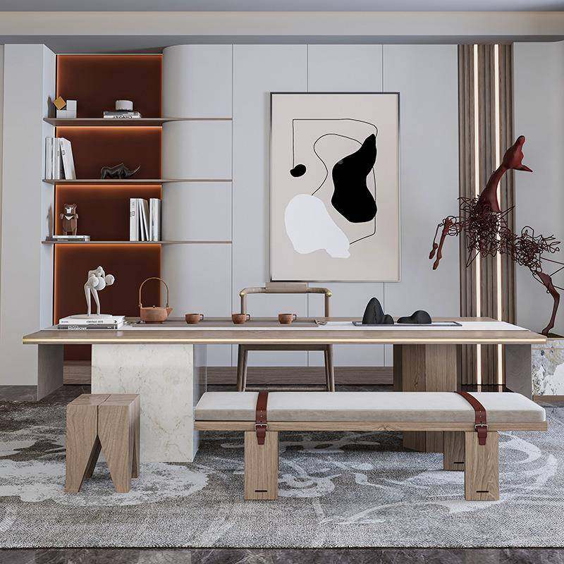 新式实木茶桌椅现无品牌/代简几轻奢茶馆办公室泡茶约桌茶茶台中,淘宝优惠券,粉丝福利购,淘宝优惠卷