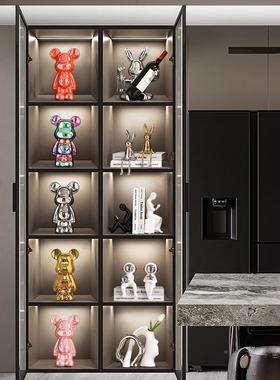 现代简约创酒柜橱窗饰装摆意件轻奢家居客厅玄BJZH1030电关视柜工