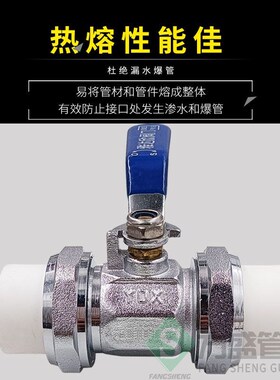 热熔4分20开关八角双活接全铜阀门球阀ppr水管管件配件开关接头