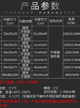 尚仪电热鼓风干燥箱实验室恒温烘箱药材食品烘干老化工业烤箱用机