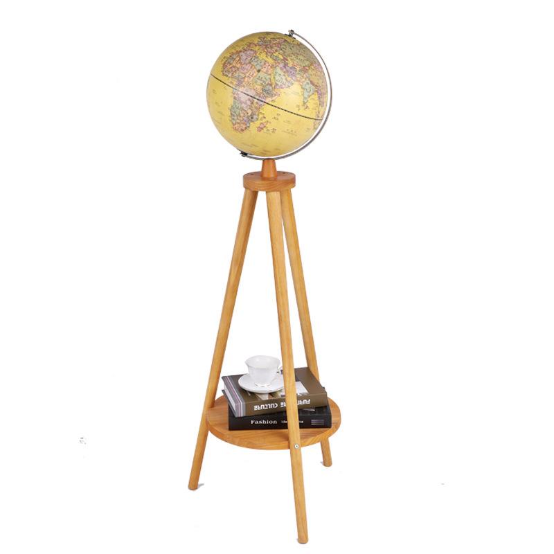 美式YPL地球仪大号家设居摆办公室书房LED发球厅光客摆件落地地仪 - 图0