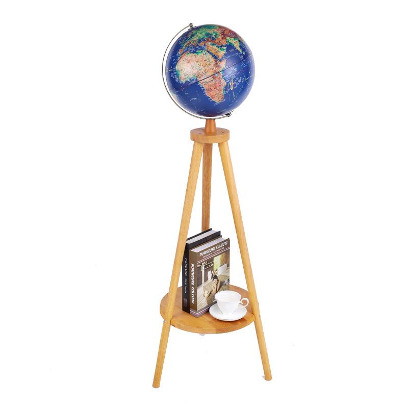 美式YPL地球仪大号家设居摆办公室书房LED发球厅光客摆件落地地仪 - 图3