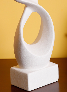 创意办公室陶瓷抽象艺术摆件高级轻奢J玄关电视柜家居装饰简约