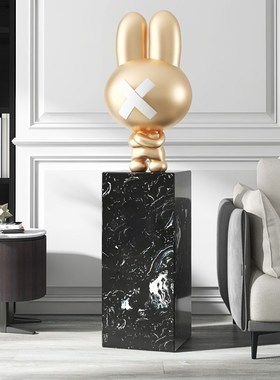 潮玩公仔客厅大型落地摆件家居装饰品办公室开业乔.迁新居礼品