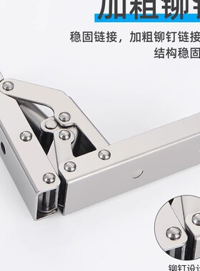 免开槽液压阻尼缓冲铰链衣柜门橱柜合页家用五金配件可折叠90度