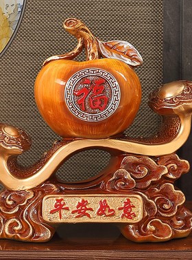 柿柿事事如意摆件创n意玄关电视柜酒柜装饰桌面新中式高档柿子摆