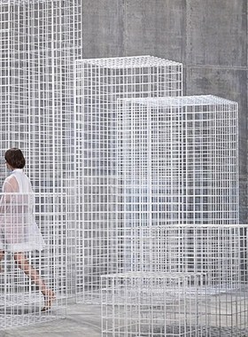 户外不锈钢d镂空几何雕塑创意艺术广场酒店大堂售楼部水景装饰摆